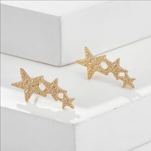 ✨Shooting Star Stud Earrings Gold Tone ✨